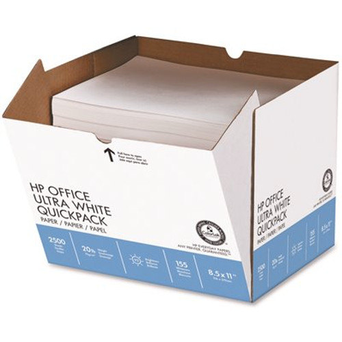 International Paper Hewlett Packard 20 lbs. 8-1/2 in. x 11 in. Office Paper 92 Brightness, White (2500 Sheets/Carton)