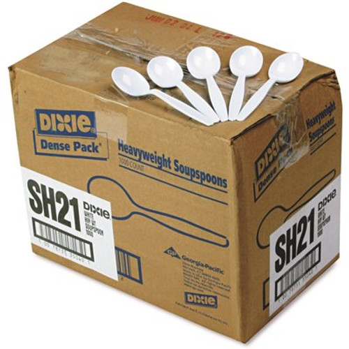 DIXIE White Heavyweight Plastic Cutlery