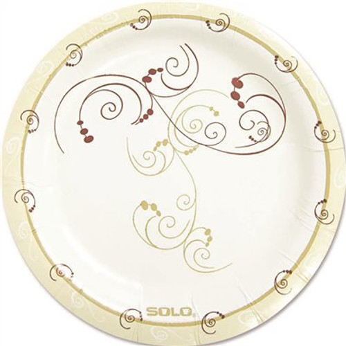 SOLO 6 in. Tan Round Paper Dinnerware Plates (125 per Pack)