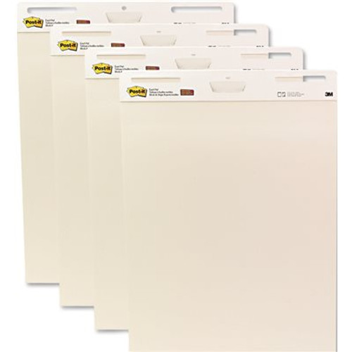 Post-It 3M 25 in. x 30 in. 4 Self-Stick Easel Pad, White (30-Sheet Pads/Carton)