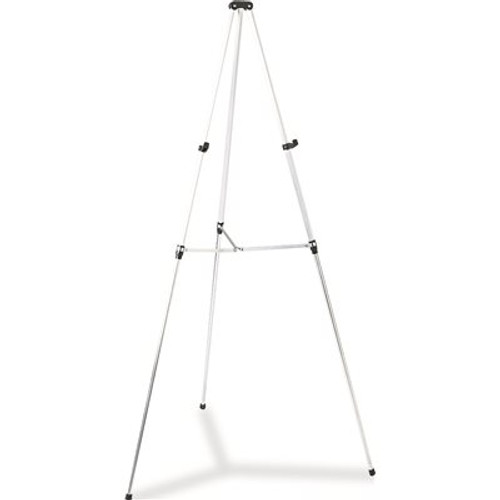 GBC-COMMERCIAL & CONSUMER GRP LIGHTWEIGHT TELESCOPING TRIPOD EASEL, 38" TO 66" HIGH, ALUMINUM, SILVER