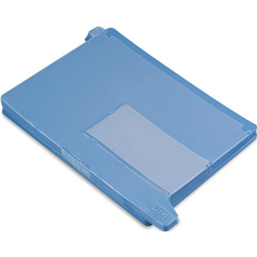 SMEAD MFG. END TAB OUT GUIDES WITH POCKETS, VINYL, LETTER, BLUE, 25/BOX