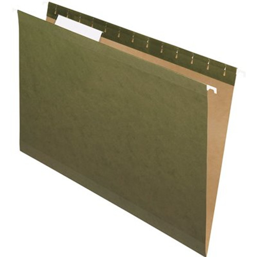 Pendaflex Reinforced Hanging File Folders, 1/3-Tab, Kraft, Legal, Standard Green (25-Box) Pendaflex Reinforced Hanging File Folders, 1/3-Tab, Kraft, Legal, Standard Green (25-Box)