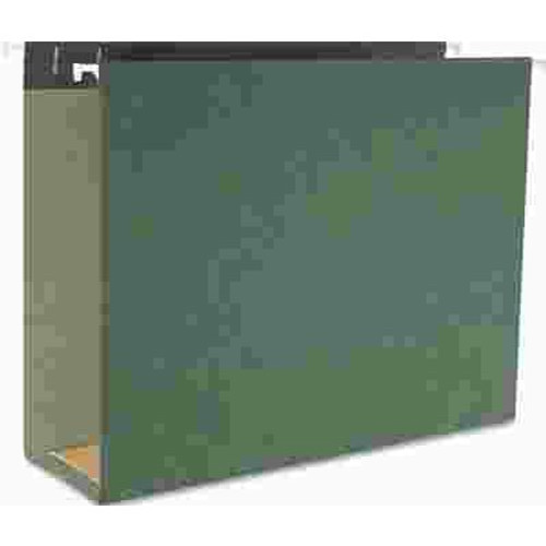 SMEAD MFG. THREE INCH CAPACITY BOX BOTTOM HANGING FILE FOLDERS, LETTER, GREEN, 25/BOX