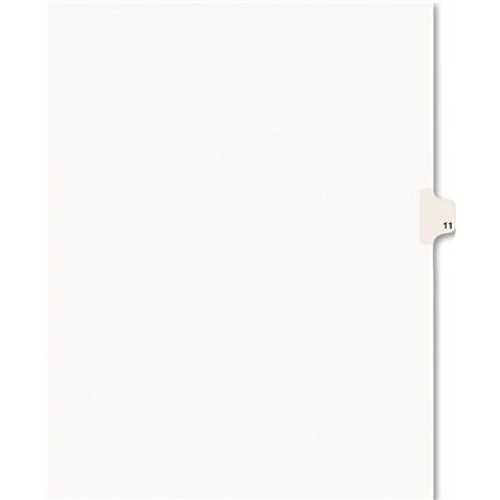 Avery Dennison AVERY AVERY-STYLE LEGAL SIDE TAB DIVIDER, TITLE: 11, LETTER, WHITE, 25/PACK