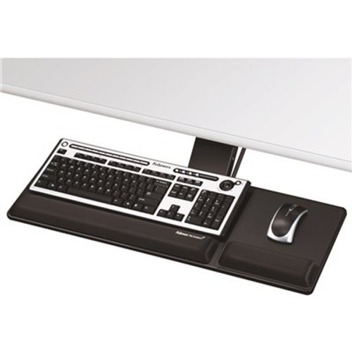 Fellowes Designer Suites 19 in. x 9-1/2 in. Compact Keyboard Tray, Black