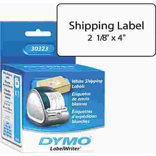 Dymo SHIPPING LABELS, 2-1/8 X 4 , WHITE, 220/BOX