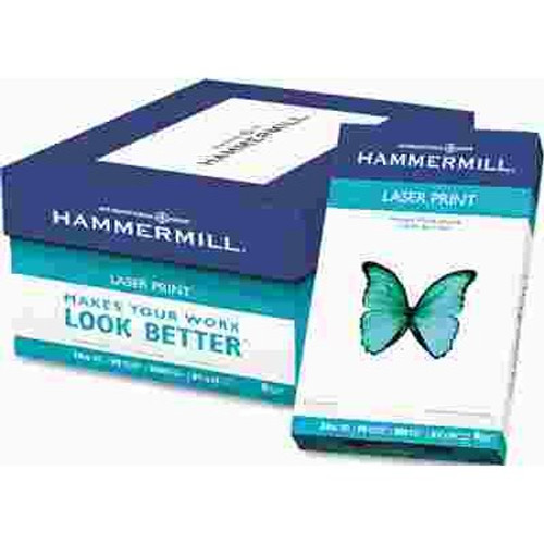 HAMMERMILL/HP EVERYDAY PAPERS LASER PRINT OFFICE PAPER, 98 BRIGHTNESS, 24LB, 8-1/2 X 14, WHITE, 500 SHEETS/RM
