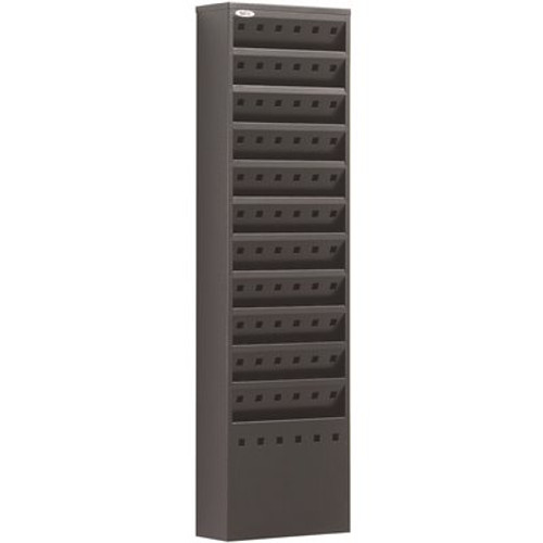 Safco 11-Pocket Gray Wall Mounted Magazine Racks