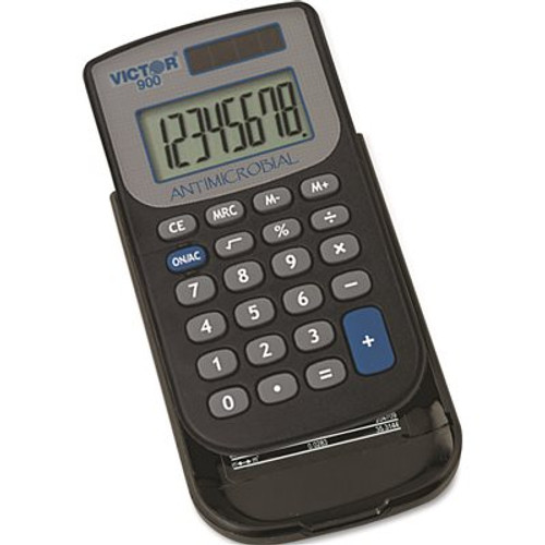 VICTOR TECHNOLOGIES VICTOR ANTIMICROBIAL LCD POCKET CALCULATOR, 8 DIGITS