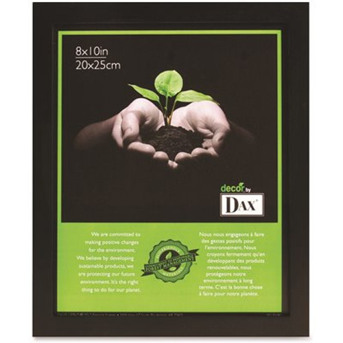 DAX Certificate 8 in. x 10 in. Black Easel Back Picture Frame