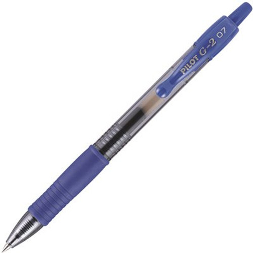 Pilot 12 Fine Roller Ball Retractable Gel Pen, Blue Ink