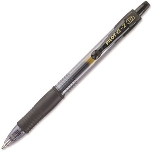 Pilot 12 Pilot G2 Roller Ball Retractable Gel Pen, Bold Black Ink