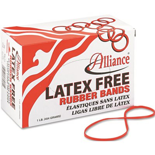 Alliance Rubber LATEX FREE RUBBER BANDS, SIZE 54 (ORANGE), SIZES 19/33/64 (MIX), 1LB BOX