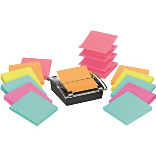 Post-It 3 in. x 3 in. Super Sticky Pop-Up Dispenser Value Pack