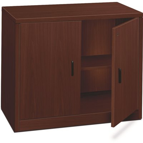 HON 10500 Series 36 in. W x 20 in. D x 29-1/2 in. H Mahogany Storage Cabinet with Doors