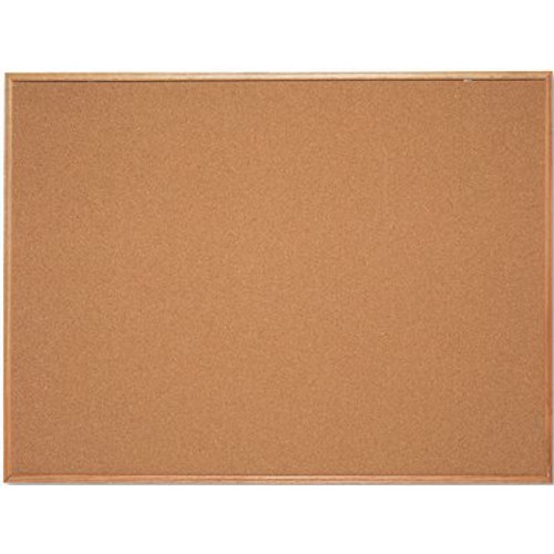 ACCO Brands CORK BULLETIN BOARD, CORK OVER FIBERBOARD, 48 X 36, NATURAL OAK FRAME ACCO Brands CORK BULLETIN BOARD, CORK OVER FIBERBOARD, 48 X 36, NATURAL OAK FRAME