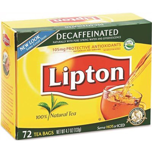 Lipton Decaffeinated Tea Bags (72-Bags Per Box)