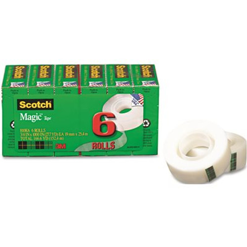 Scotch 3/4 in. x 1000 in. Magic Tape Refill, (6-Pack)