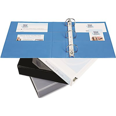 Avery Dennison AVERY NONSTICK HEAVY-DUTY ROUND RING VIEW BINDER, 3" CAPACITY, LIGHT BLUE