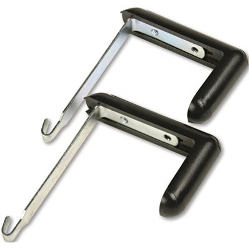 GBC-COMMERCIAL & CONSUMER GRP ADJUSTABLE CUBICLE HANGERS FOR 1 1/2 TO 3 INCH PANELS, ALUMINUM/BLACK, 2/SET