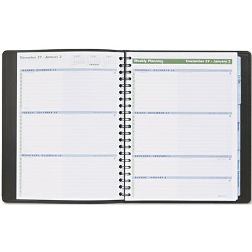 At-A-Glance AT-A-GLANCE THE ACTION PLANNER WEEKLY APPOINTMENT BOOK, 8-1/8 X 10-7/8, BLACK