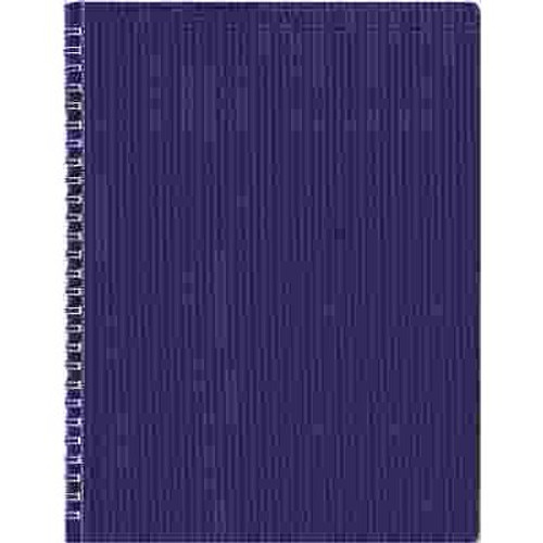 REDIFORM OFFICE PRODUCTS POLY COVER NOTEBOOK, 8 1/2 X 11, 80 SHEETS, RULED, TWIN WIRE BINDING, BLUE COVER