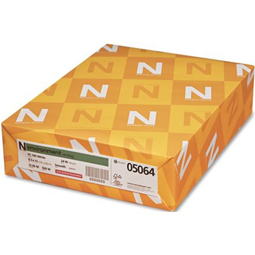 NEENAH PAPER ENVIRONMENT PREMIUM WRITING PAPER, 24 LBS., 8-1/2 X 11, PC100 WHITE, 500/REAM