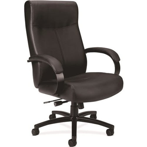 Basyx Validate Black Leather Big and Tall Chair