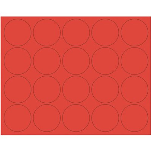 Bi-Silque Visual Communication Products Inc INTERCHANGEABLE MAGNETIC CHARACTERS, CIRCLES, RED, 3/4 IN. DIA., 20 PER PACK