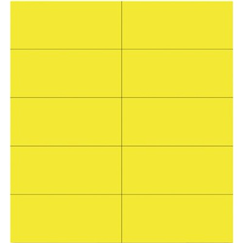 Bi-Silque Visual Communication Products Inc DRY ERASE MAGNETIC TAPE STRIPS, YELLOW, 2 IN. X 7/8 IN., 25 PER PACK