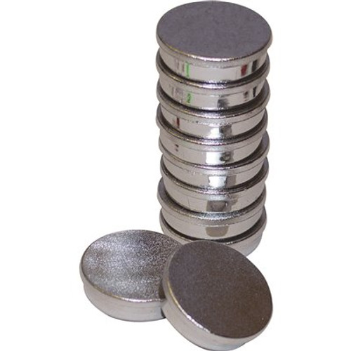 MasterVision Super Strong Magnets Silver (10-Pack)