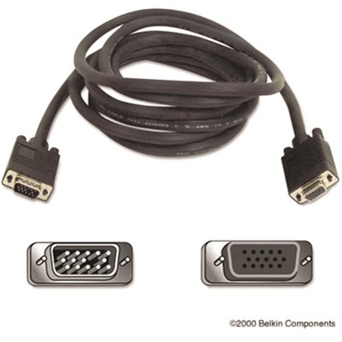 Belkin Components PRO SERIES SVGA MONITOR EXTENSION CABLE, HD-15, 10 FT., BLACK