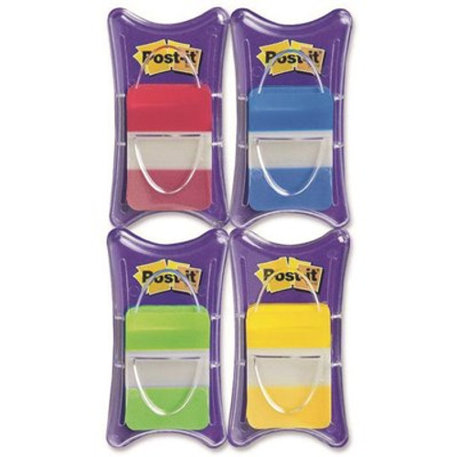 Post-It 1 in. x 1-1/2 in. Durable File Tabs, Assorted (100 Per Pack)