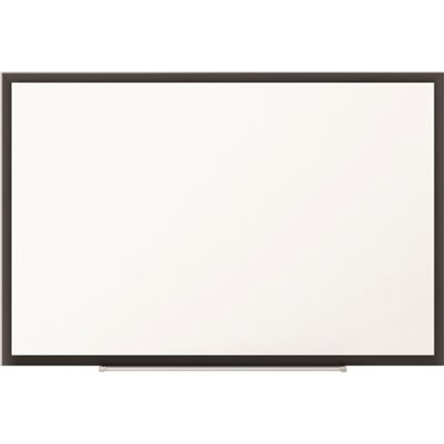 QUARTET MFG. QUARTET STANDARD MAGNETIC WHITEBOARD WITH BLACK ALUMINUM FRAME, 76-3/4X51-1/2 IN.