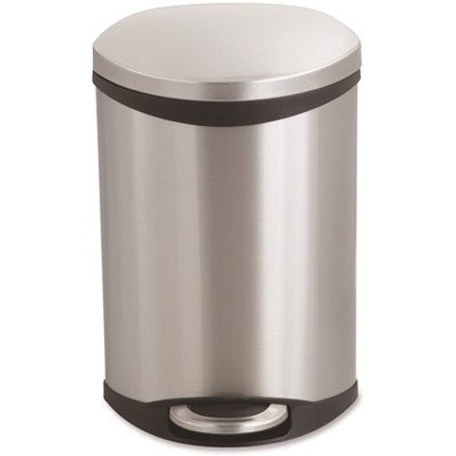 Safco 3 Gal. Stainless Steel Touchless Ellipse Medical Step-On Trash Can