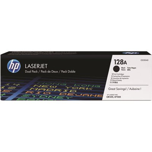 HP Original LaserJet Toner Cartridges, Black (2 per Pack)