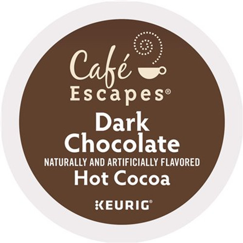 Green Mountain Cafe Escapes Dark Chocolate Hot Cocoa K-Cups (24 per Box)