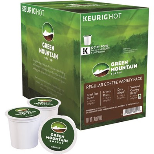 Green Mountain Coffee Regular Variety Pack Coffee K-Cups (22 per Box)