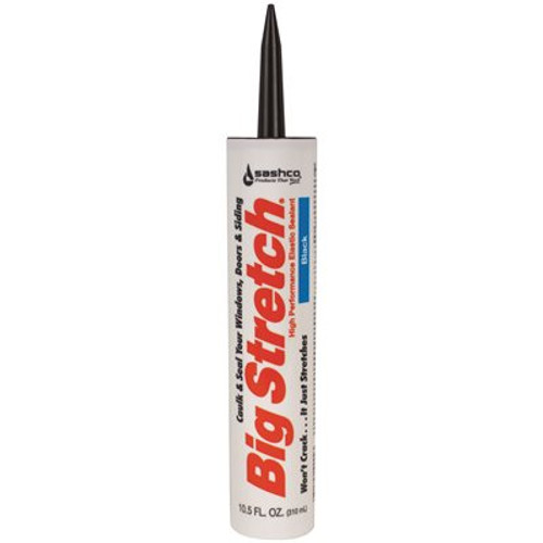 SASHCO BIG STRETCH CAULK,10.5OZ,BLK