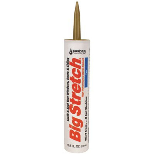 SASHCO BIG STRETCH CAULK,10.5OZ,TAN