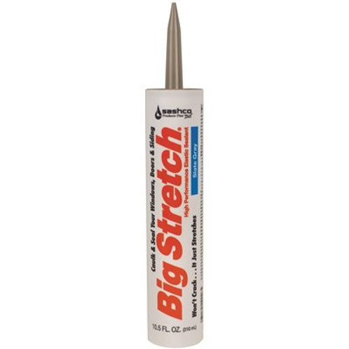 SASHCO BIG STRTCH CAULK,10.5OZ,SLGR