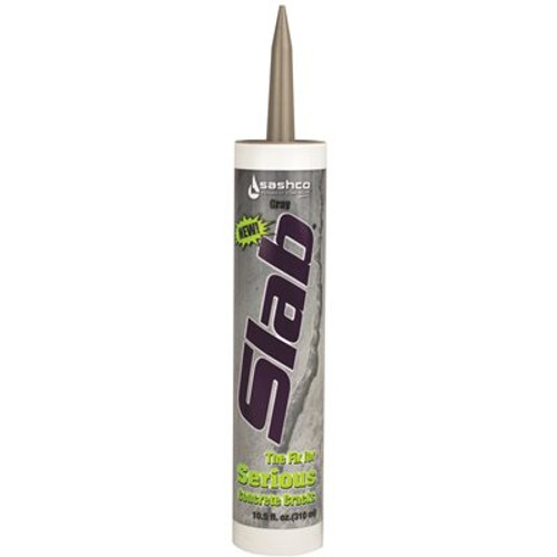 SASHCO SLAB CONCRETE CRACK REPAIR SEALANT, 10.5 OZ., GRAY SASHCO SLAB CONCRETE CRACK REPAIR SEALANT, 10.5 OZ., GRAY