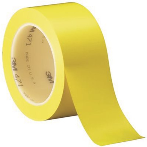 3M 2 in. x 36 yds. Yellow 471 Vinyl Tape