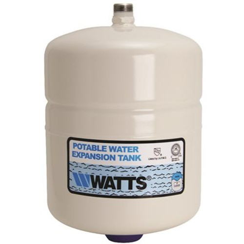 Watts 2.1 Gal. Potable Water Heater Storage Tank, 3/4 in. Male Connection, Tank Volume