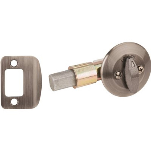 Kwikset 663 Series Antique Nickel Single-Sided Deadbolt
