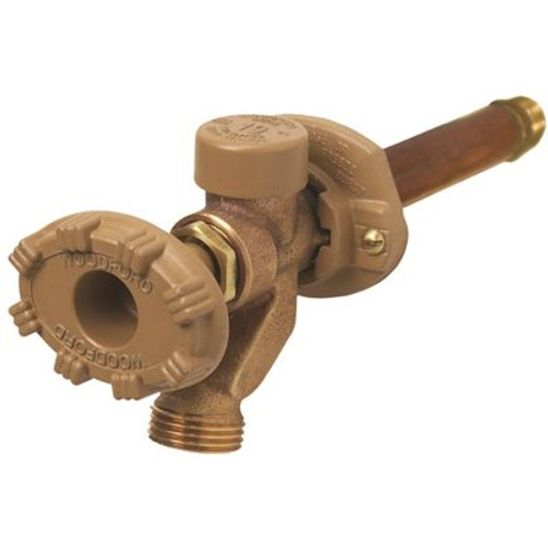 Woodford 1/2 in. x 1/2 in. Brass Sweat x MPT x 6 in. L Freeze-Resistant Anti-Rupture Sillcock Valve
