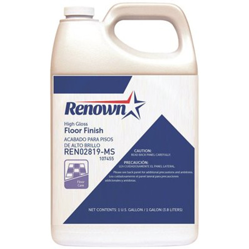 Renown High-Gloss Floor Finish, 1 Gal., 4 per case