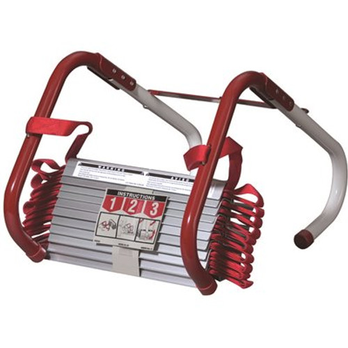 Kidde Fire Escape Ladder, 3-Story, 25 ft. Long, 1,000 lb. Load Capacity