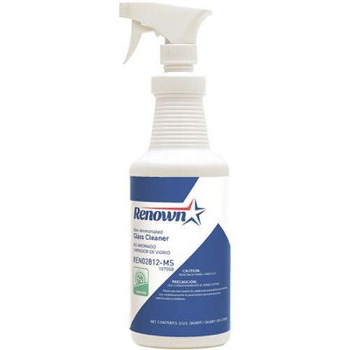 Renown 32 oz. Non-Ammonia Glass Cleaner (12 Per Case)